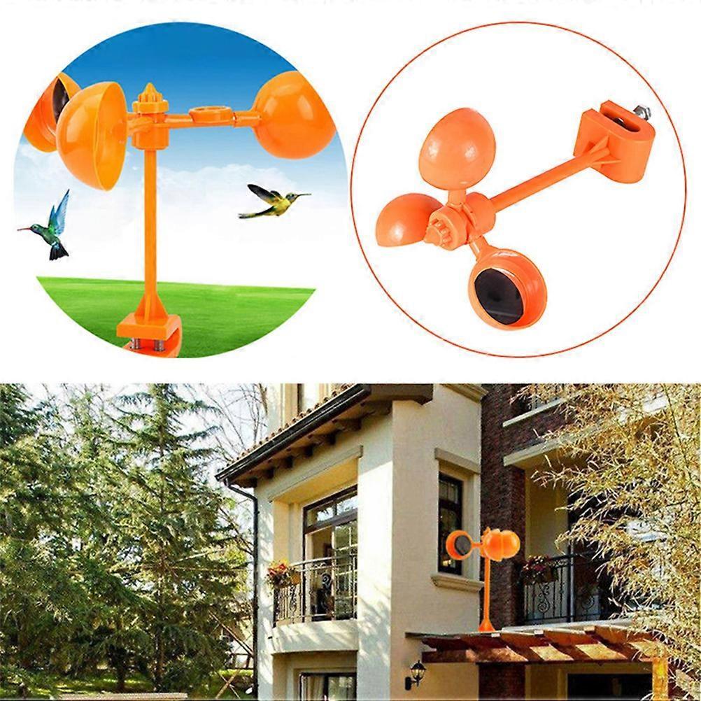 360 Grad Vogelschreck Windkraft Orange Vogelscheuche Gemüseanbau Schutz Gartenwerkzeuge