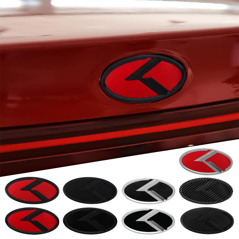 3D ABS K Logo Car Rear Trunk Logo Emblem Badge Stickers For Kia Sportage Sorento Optima Forte Rio Stinger K5 KN KX1 Accessories