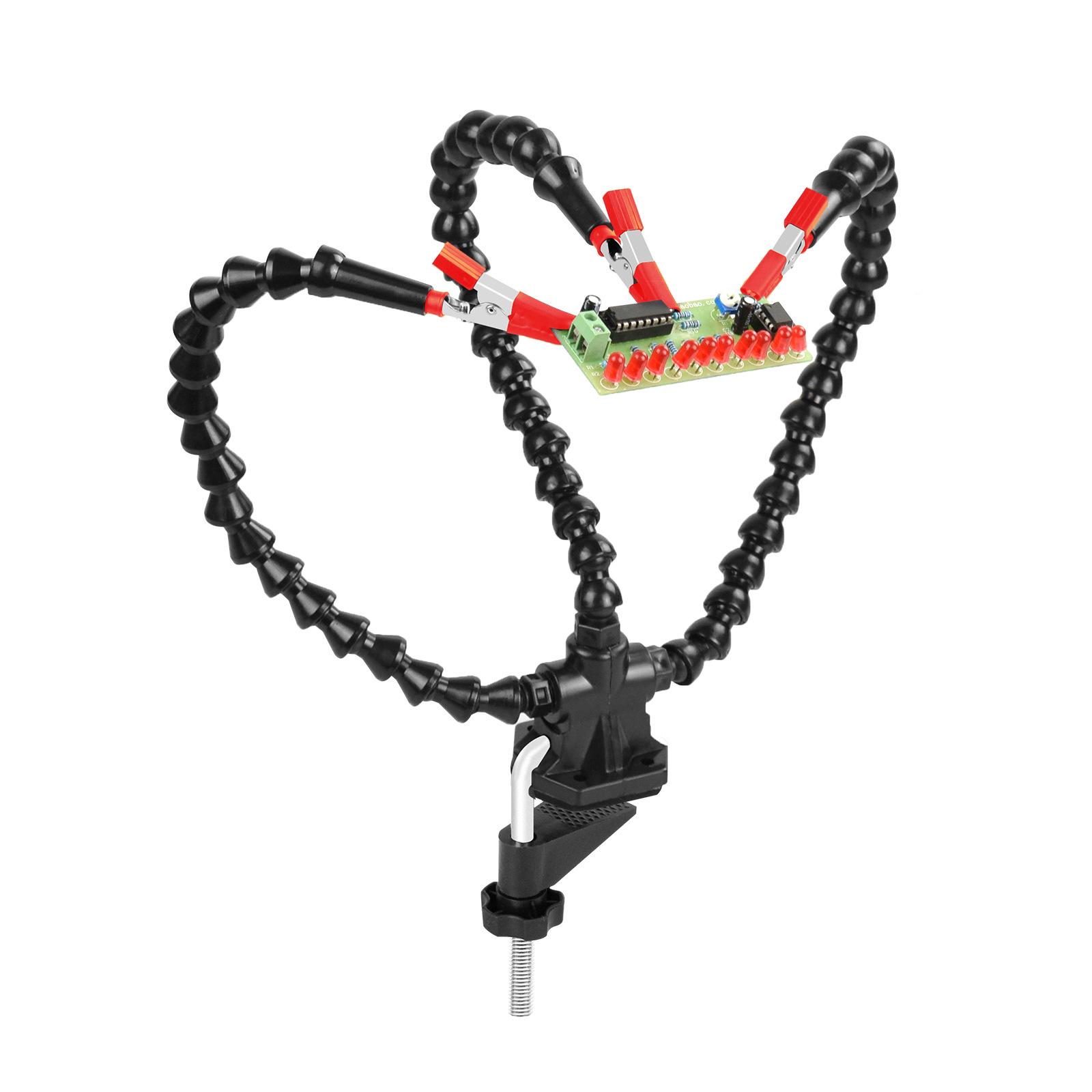 

Fixed Three-Jaw/Four-Jaw/Five-Jaw Red Clip Maintenance Stand for Model Airplane Repair