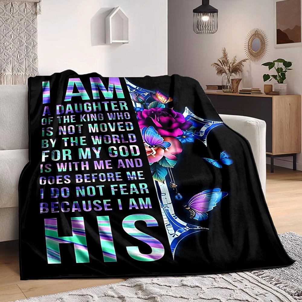 

1PC Inspirational Quote Blanket - Soft Warm All-Season Throw for Sofa, Bed, Car, Office, Throw For Sofa yy250916134 75x90cm