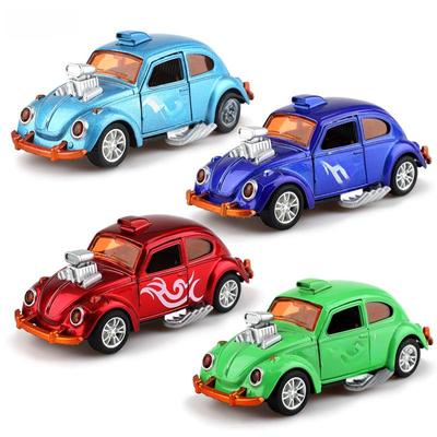 1:36 Alloy Pull-Back Double-Door Inertia Classic Car Cartoon Model Ornament