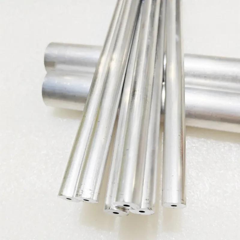 2PCS 6063 Aluminum Tube Aluminium Pipe OD9-14mm ID2-13mm Straight Hollow Round Pipes Plumbing Diy Tool Metal