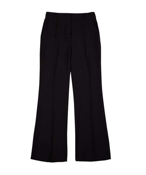PLUNASTUDIO Semi Bootcut Slacks_Black