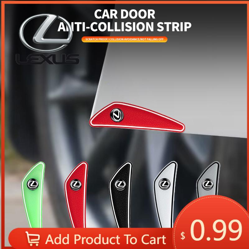 Interior Stickers 4pcs Car Door Rearview Mirror Edge Guard Protection Strip For Lexus F SPORT LBX NX RX 350h 450h ES UX 300e GS