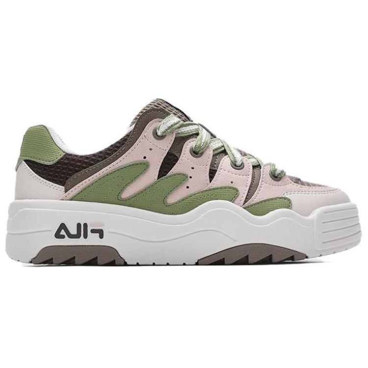 Fila Rosetta Fashion Retro Versatile Comfortable Durable Low-Top Casual Shoes Women Sneaker Gray-Green F12W411204FMR