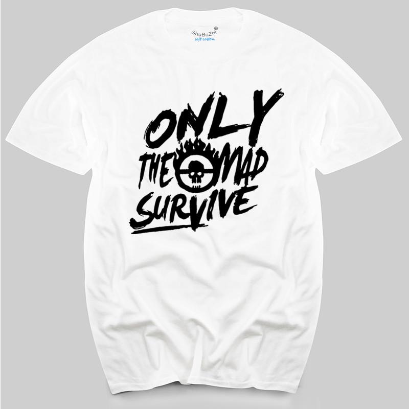 

Mad Max Fury Road Only The mad Survive red cotton printed tshirt new brand teeshirt male cotton tops mens top tees S