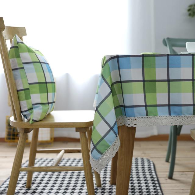 Pastoral Rectangular Linen Cotton Cloth Tablecloth Fabric Daisy Flower Printed Home Kitchen Dining Room Table Cloths Ornament