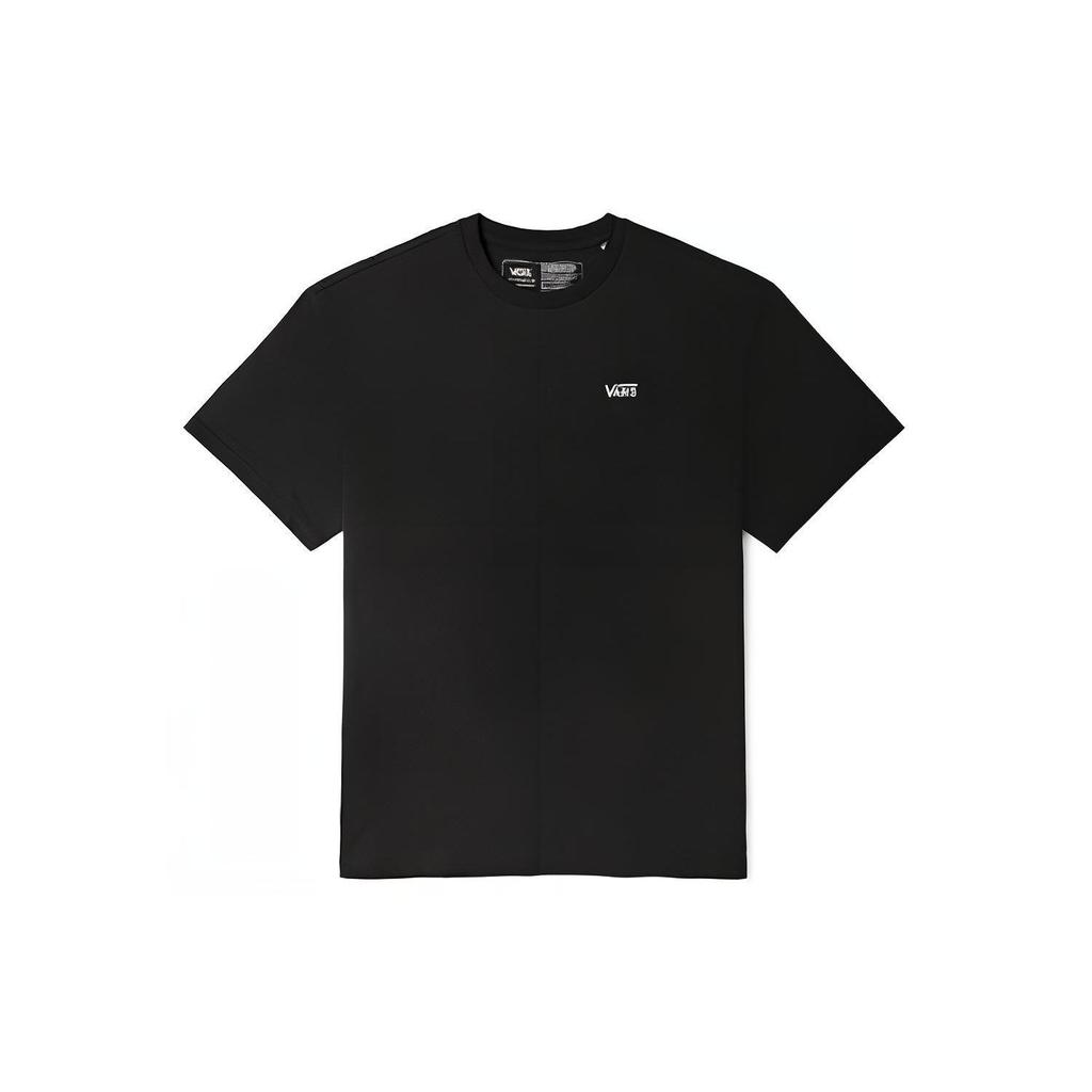 Vans Letter Round Neck Pullover Short Sleeve T-Shirt Unisex T-Shirt Black VN0A7PZPBLK