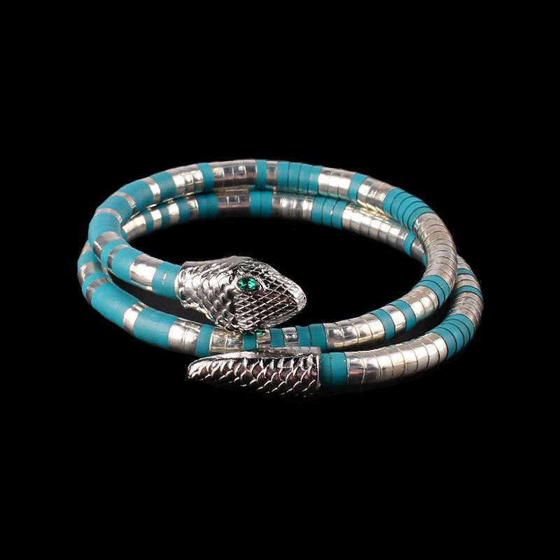 Snake Bone Chain Trend Necklace Cold Casual Shape Winding Personalized Snake Necklace