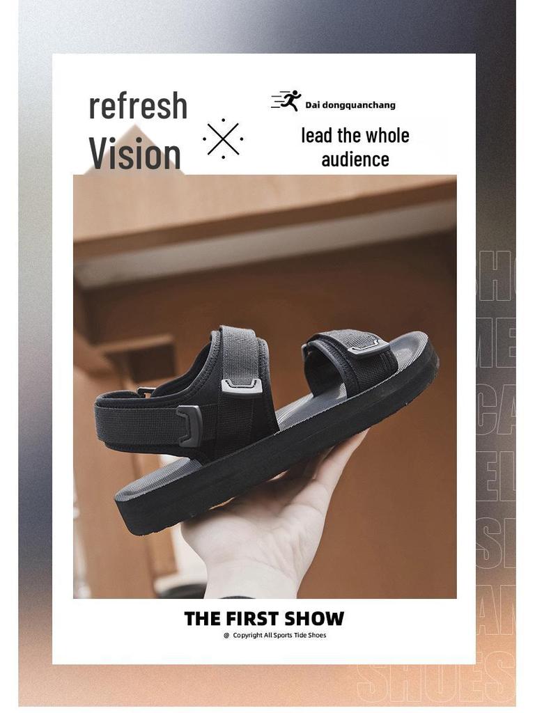 2023 Pánské lehké prodyšné plážové sandály s otevřenou špičkou – Trendy, všestranné, ležérní, letní boty plus size