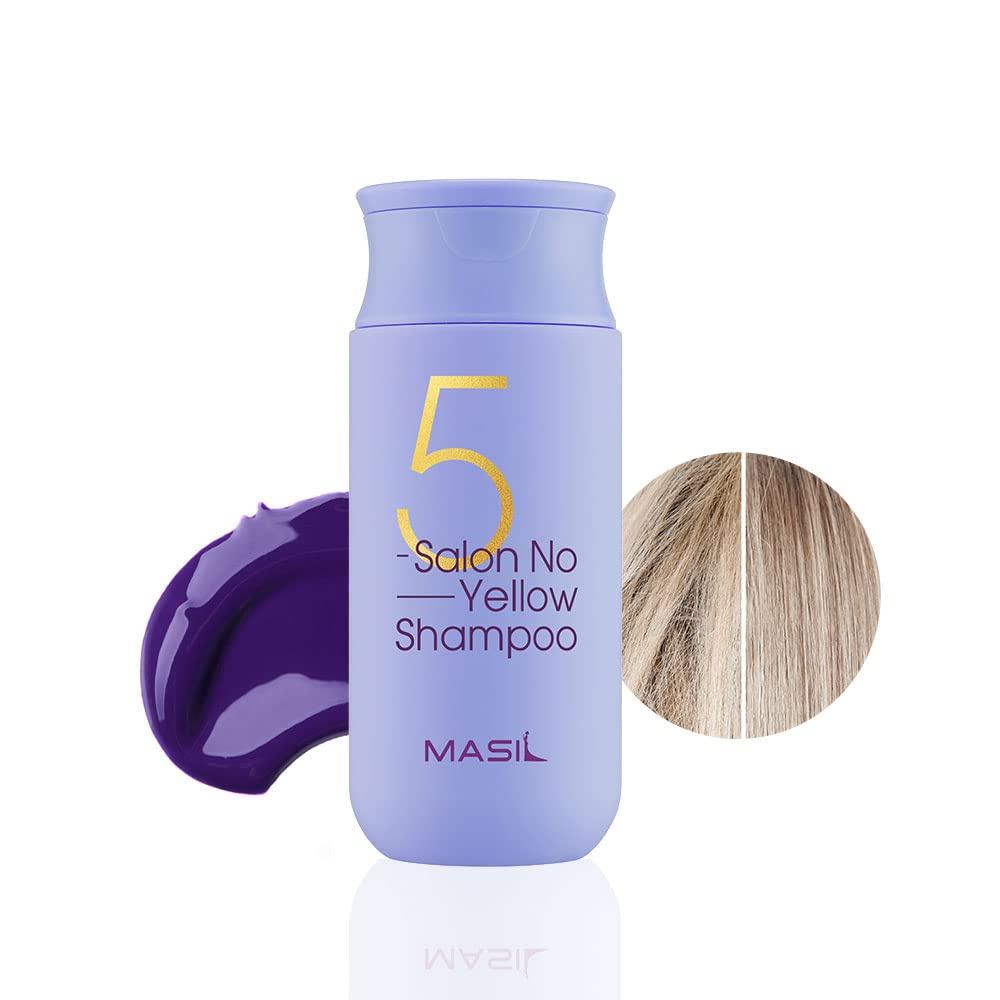 Masil 5 Salon No Yellow Complementary Color Shampoo 150 ml Perfektní péče o vlasy Udržující barvu vlasů Pro zdravé vlasy, skvrnité barvy na vlasy