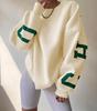 Casual Fashion Letter Print Thick Pullover Sweatshirt For Women Winter 2022