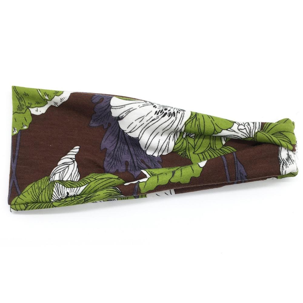 Soft Bohemian Hair Bands, Elastic Wide Edge Sweat Absorbent Headbands for Women