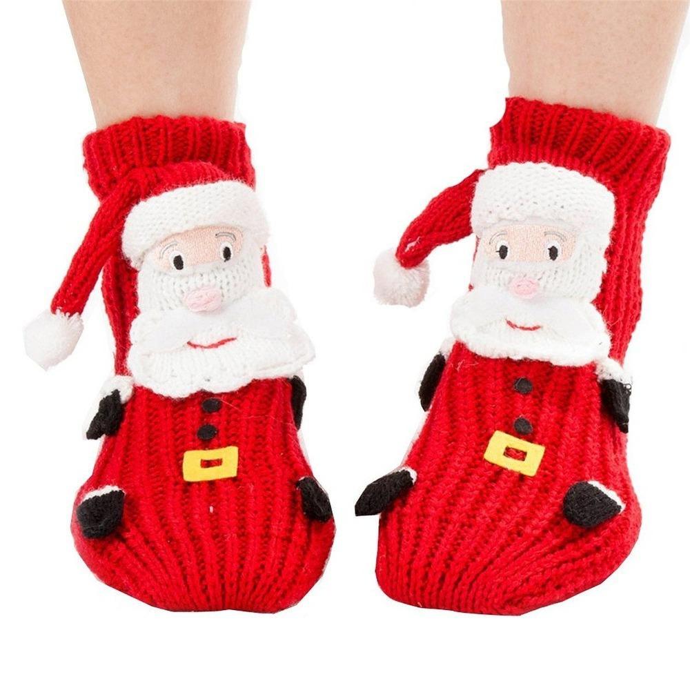 Breathable Novelty Sock Warmth Christmas Socks New Handmade Crocheted Sock Women Girls