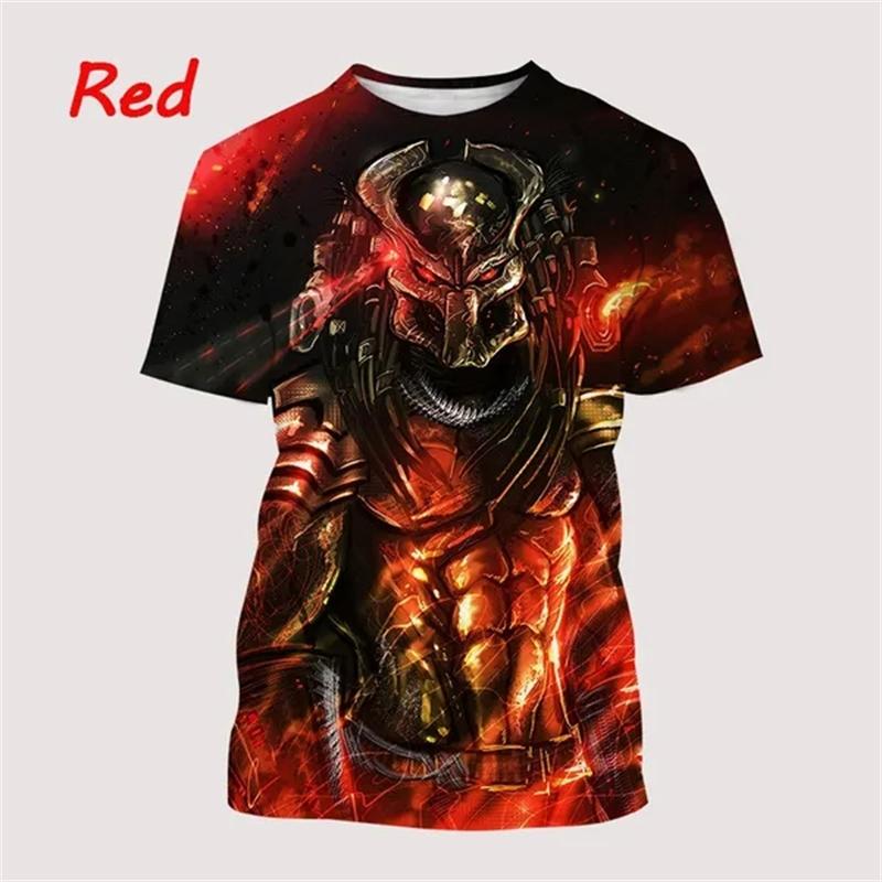 

Predator Men Women Casaul Funny 3D Printed T Shirt Streetwear Harajuku Fashion Short Sleeve Hip Hop Sreet Style Tees Shirt Tops XXS