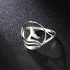 My Shape Whale Tail Rings for Women Girls Cool Animal Finger Rings Stainless Steel Fashion Jewelry Gifts Birthday Party Female