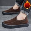 Winter Large Size Warm Padded Men's Soybean Shoes Green Casual Shoes England Wind Trend Men's Shoes Comfortable Trendy Minimalist Versatile Shoes