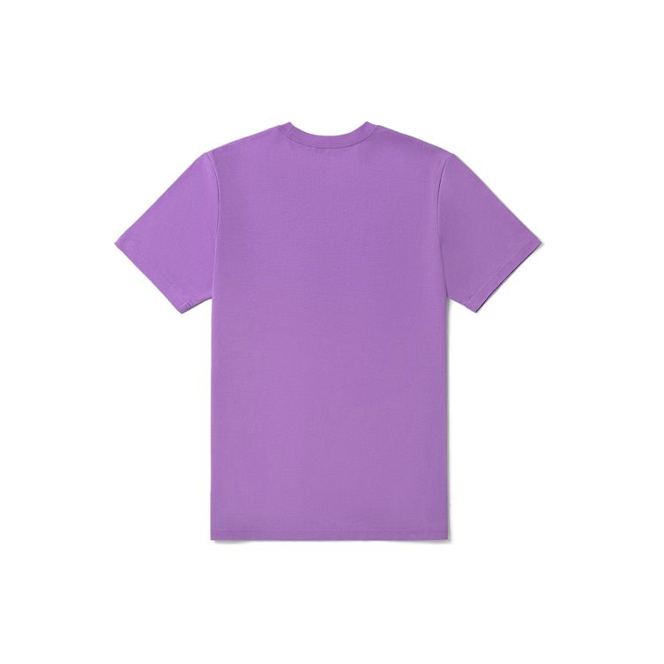 Vans Logo Print Casual Sports Short Sleeve T-Shirt Unisex Tops Lavender VN0A4MM6Z71
