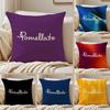 Jewelry PPomellato Cushion Cover Silky Short Plush DoubleSided Printed Pillow Case for Sofa All Seasons Home Decor Gift