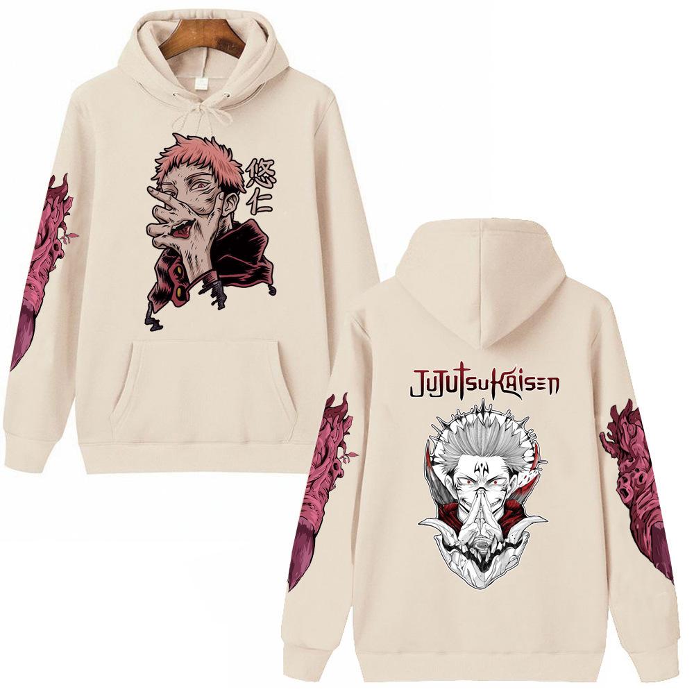 Jujutsu Kaisen Unisex Anime Hoodie Pullovers Tops Autumn Winter Fleece Streetwear Tops