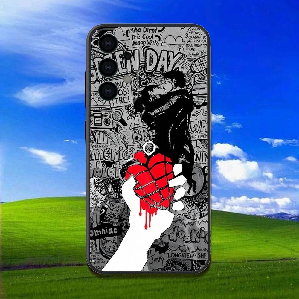 

G-Green Day Band Phone Case For Samsung Galaxy A13,A21s,A22,A31,A32,A52,A53,A71,A80,Soft Black Shell Samsung a714g