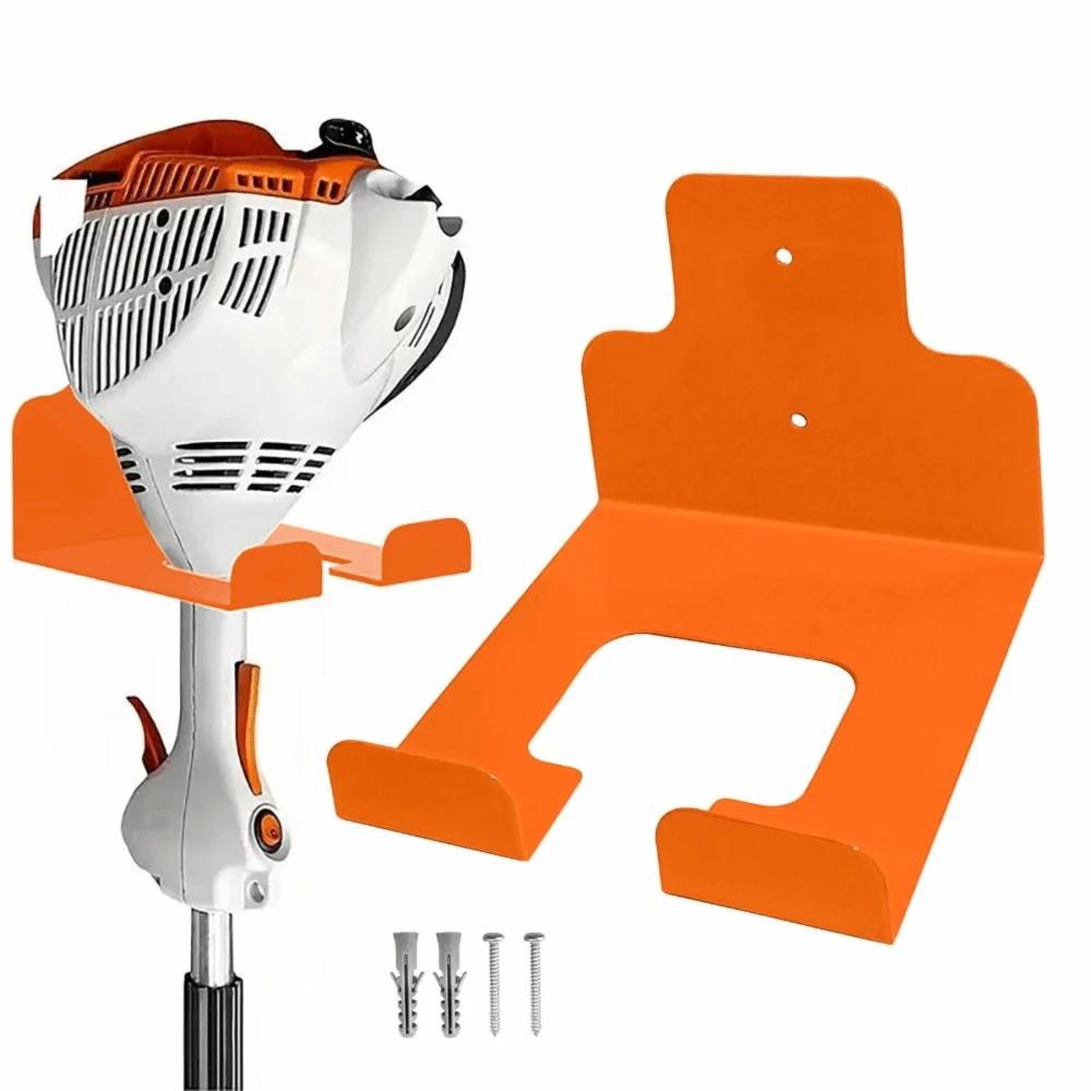 

1Pcs Wall Mounted Weed Whackers Holder Heavy-Duty Adjustable Garden Grass Trimmer Rack Save Space Iron Hedge Garden Tool