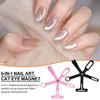 Conjunto de Caneta Varinha Magnética para Nail Art para Pintura de Gel Olho de Gato 3D, Arte nas Unhas, Varinha Magnética, Esmalte Gel UV, Ferramentas Mágicas para Manicure