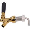 Gold Beer Tap Keg Faucet Adjustable Stainless Steel Brass for 9/12 Caliber Capillaries Connecting,for Bars, Hotels, Restaurants, Home Brew