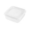 Microwaveable Transparent Plastic Storage Box for Refrigerators & Freezers, Ideal for Portioning Meat and Keeping Food Fresh