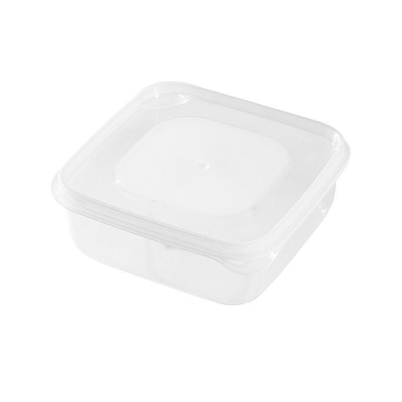 Microwaveable Transparent Plastic Storage Box for Refrigerators & Freezers, Ideal for Portioning Meat and Keeping Food Fresh