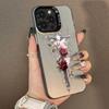 Cross Rose Is Suitable for Apple 16plus Mobile Phone Case iPhone15 New Protective Case 14 Europe, America and 17 Premium.