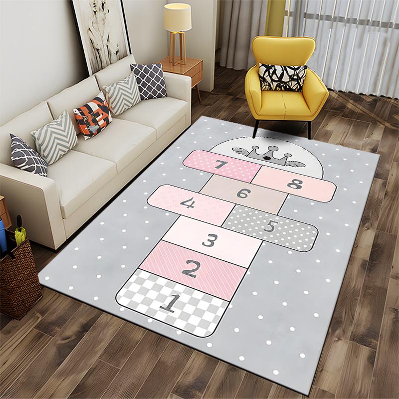 Süßer Katzen-Hüpfspiel-Teppich Geeignet für die Verwendung als rutschfeste Spielmatte für Sofas im Wohn- und Schlafzimmer