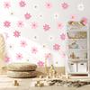 BBTO Daisy Wall Decal Flower Vinyl Wall Floral Decals Peel and Stick Daisy Stickers for Kids Nursery Art Bedroom Living Room(Pink, White)