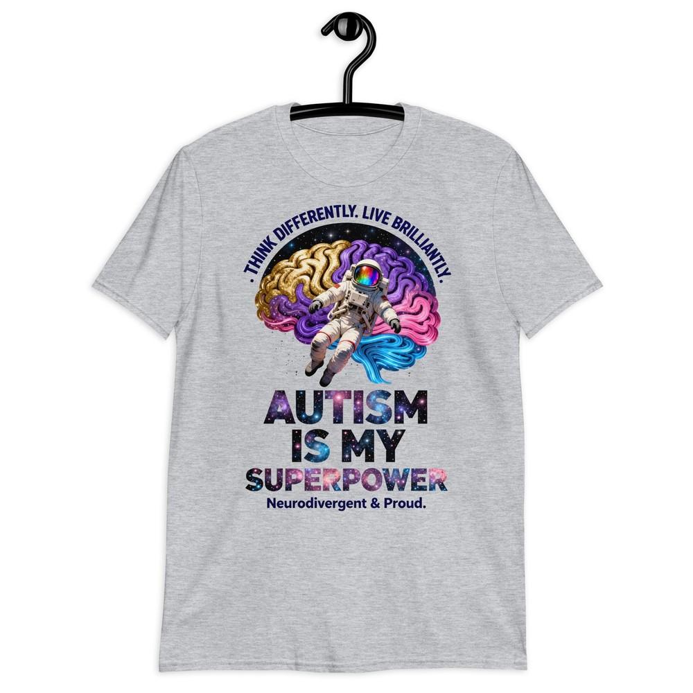Autism Awareness TShirt Autism Is My Superpower Neurodivergent Tee