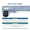 Double Scale Plastic Vernier Caliper - Student Mini Measurement Ruler