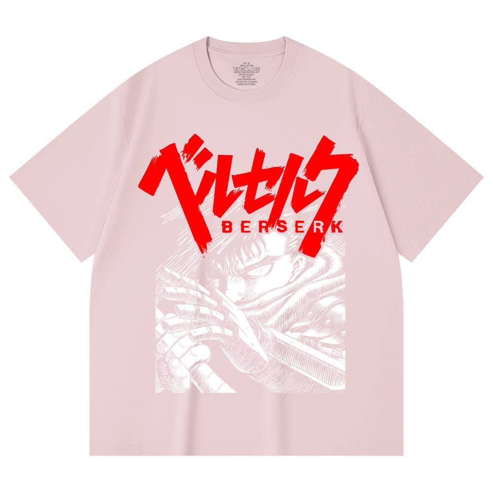 230 Gsm 100% Cotton Berserk V13 Print Unisex Heavy Cotton T Shirt