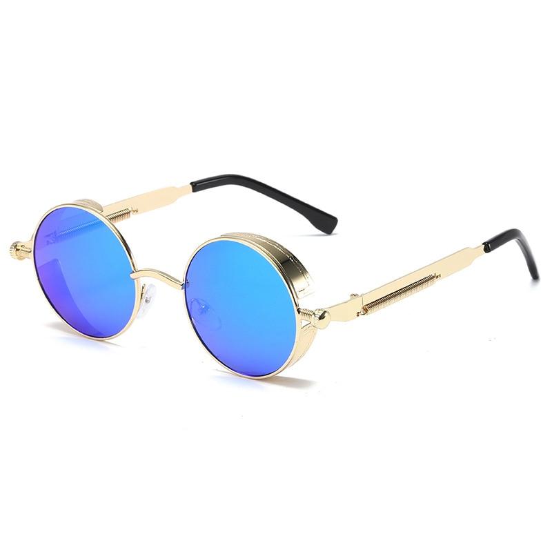 Vintage Style Steampunk Sun Glasses Men's Women's Metal Material Glasses Frame Punk Sun Eyeglasses Brand Design Male Driving Use Goggles UV400