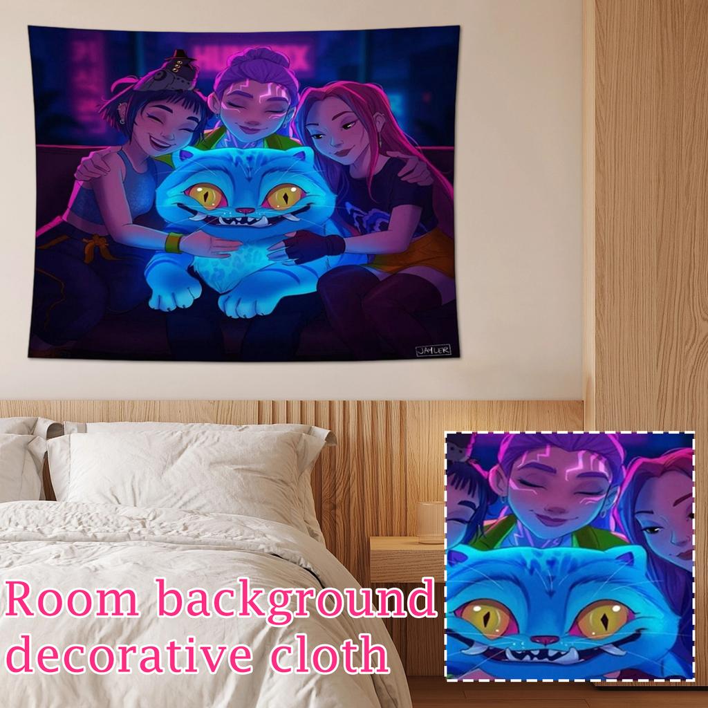 150x130cm Fashionable Printed Hanging Cloth Background Cloth Wide Room Background Decorative Cloth