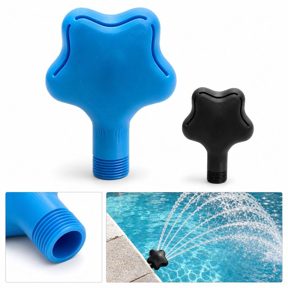 Star-shaped Pool Aeration Nozzle Swimming Pool Waterfall Sprayer Above Ground Pool Use