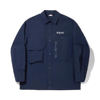 Li Ning Simple Outdoor Versatile Polo Comfortable Loose Casual Long Sleeve Shirt Men Shirts ASHV131-1