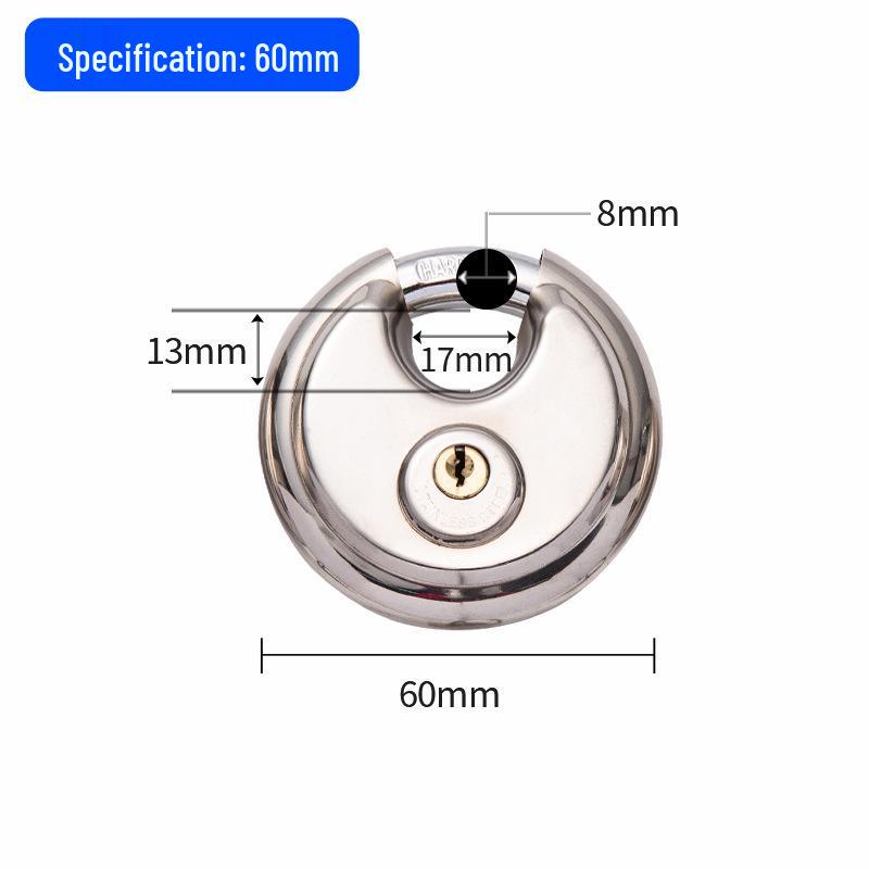 

201 Stainless Steel Anti-Theft Waterproof Padlock for Home, Door, Car, Basket, Window, and Trunk