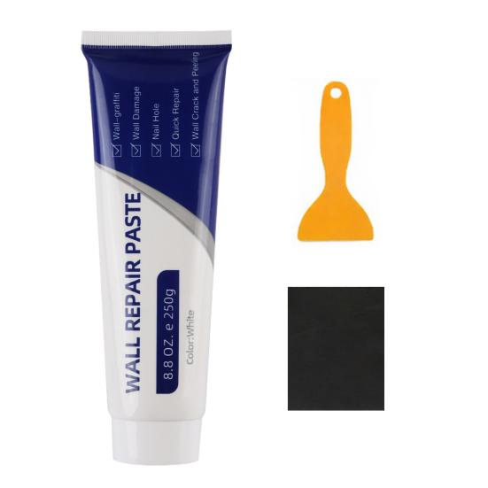 1/2/3 шт. Ремонтный комплект для гипсокартона с шпателем, скребком, наждачной бумагой, быстросохнущий состав для заделки отверстий и трещин в стенах, эффективный DIY-шпаклевка для ремонта домашних стен 1pc