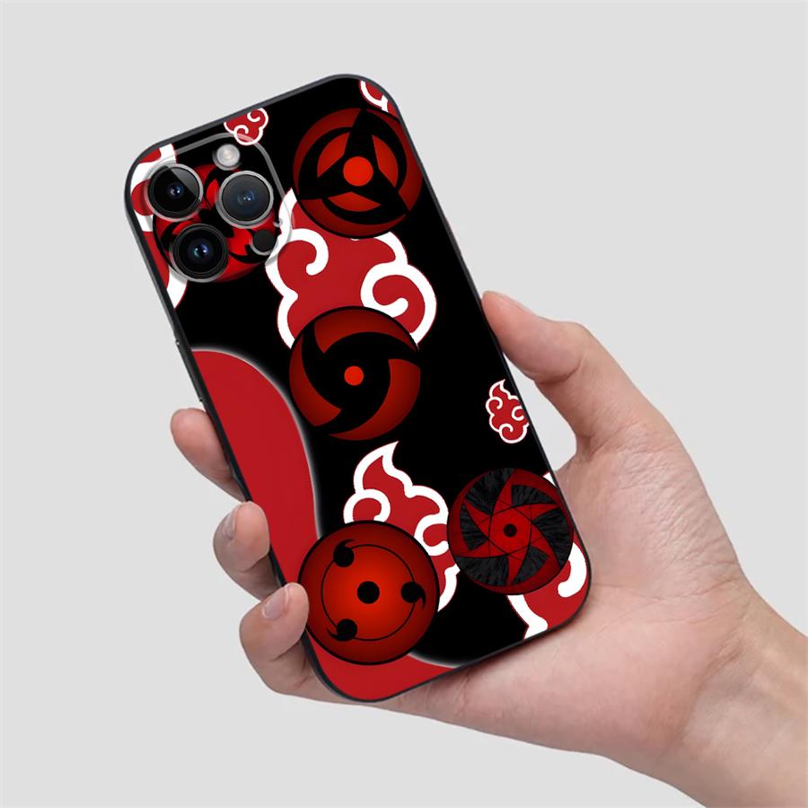 

Мягкий задний чехол-бампер для iPhone 7 8 SE X XS XR 12 17Air 14 15 Plus 13 Mini 17 16 Pro Max 11 Акацуки Крутое Облако iPhone 12