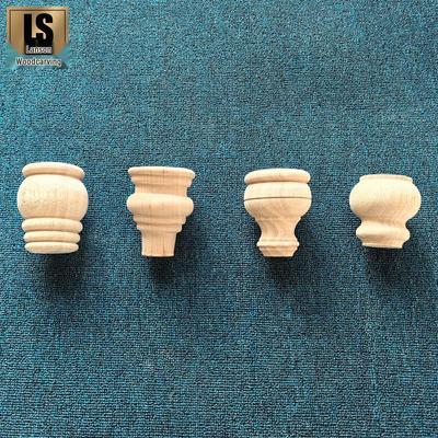 Gambe Tavolo e Divano Scolpite in Legno Massello Europeo - Stile Decorativo Francese Rotondo
