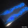 2Pcs Interesting Waterproof Flame Shape Waterproof Decals Reflective Flame Stickers Car Sticker Decals Motorcycle Accessories