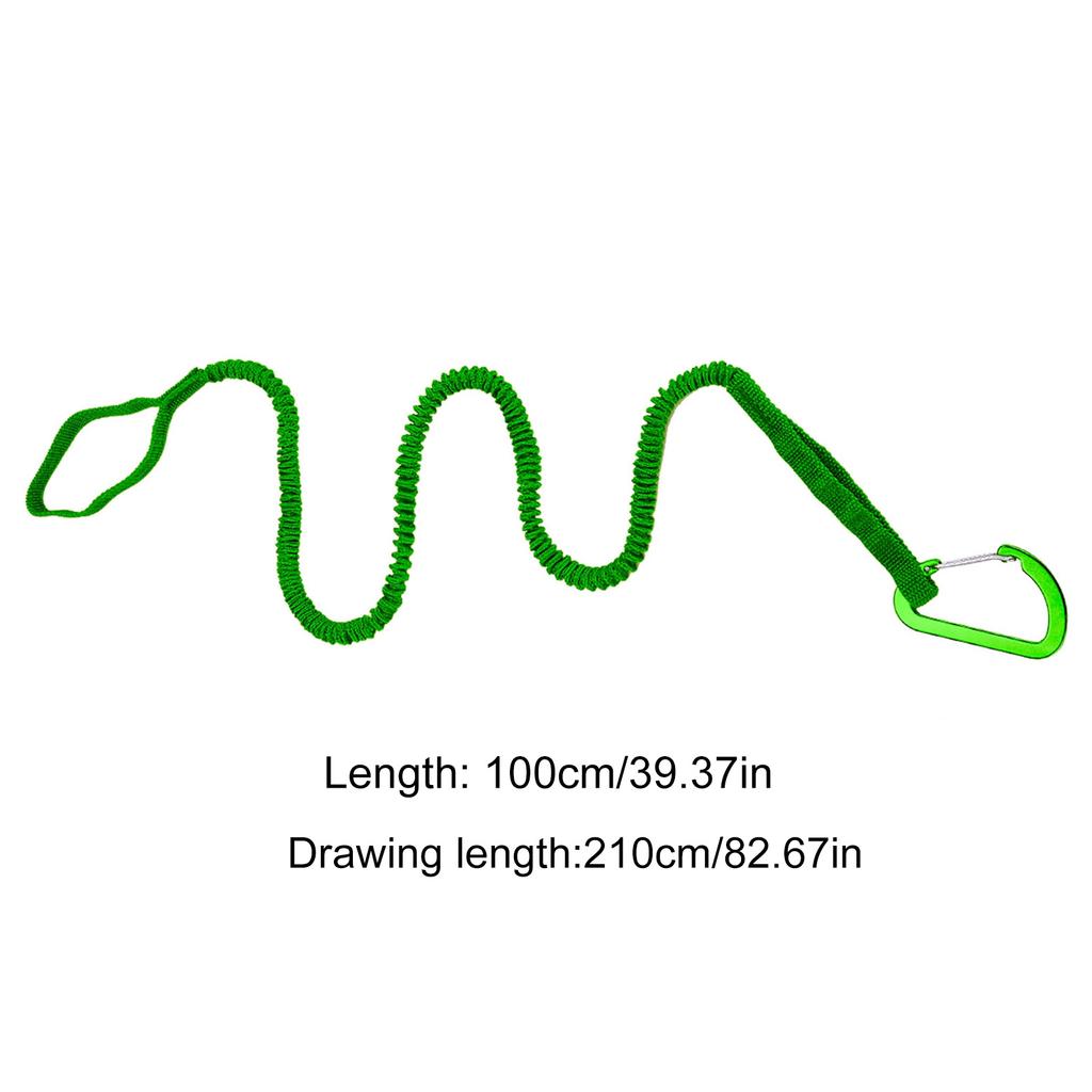 2Pcs Kayaks Paddle Leash with Metal Hook Elastics Canoes Paddle Rope Strap Adjustable Paddle Holder Tool Lanyard Enduring