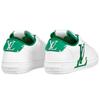 Louis Vuitton Charlie Leather Low Top Stylish Skateboarding Shoes Men's White Green 1AANJ7