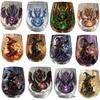 Gruseliger 2D-Druck Halloween Glasdrache Hexe Halloween Kunst Tasse Kürbis Dunkler Stil Kaffeetasse Halloween Party