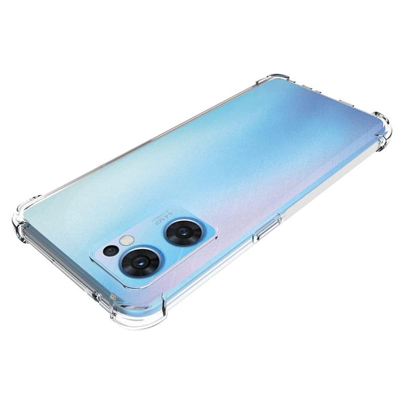 Für Oppo Find X5 Lite/Reno7 5G (Global) Transparente Handyhülle Verstärkte Ecken Anti-Drop Handy TPU Hülle