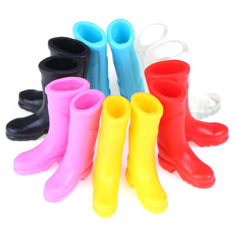 Dollhouse Decoration Mini Colorful Rain Boots Miniature Dolls Accessories 1/12